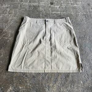 Vintage Royal Robbins Skirt Womens 12 Tan Khaki Midi Prairie Y2K Waist 34